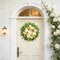 Spring Wreath for Front Door, 24 Inch Spring Wreath Floral with Peony Ranunculus Hydrangea Flower Summer Door Wreaths for Porch Entryways Wall Window Farmhouse Party Home Seasonal Decor